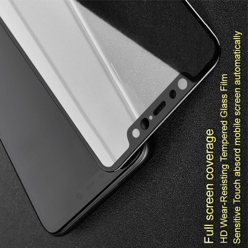 Закаленное Полноклеевое Full Glue Screen Cover IMAK Pro+ Стекло для Xiaomi Mi 8 / Mi 8 Explorer Черное