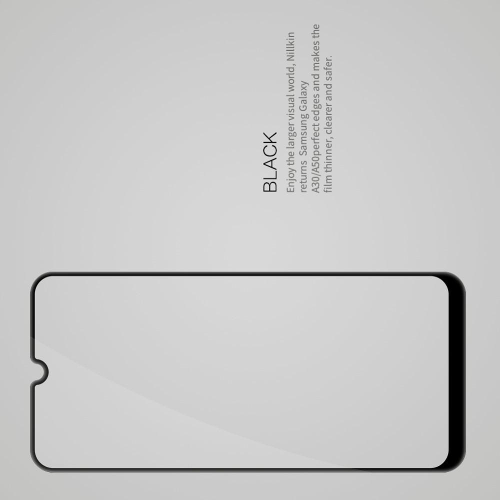 Полноразмерное Закаленное NILLKIN CP+ Черное Стекло для Samsung Galaxy A50 / A30