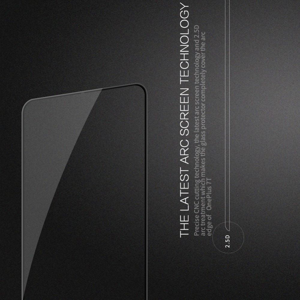 Закаленное NILLKIN CP+ Прозрачное с черными рамками Стекло для OnePlus 7T