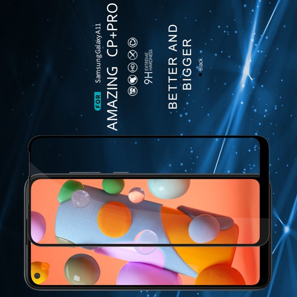 Полноразмерное Изогнутое Закаленное NILLKIN CP+ Прозрачное Стекло для Samsung Galaxy A11