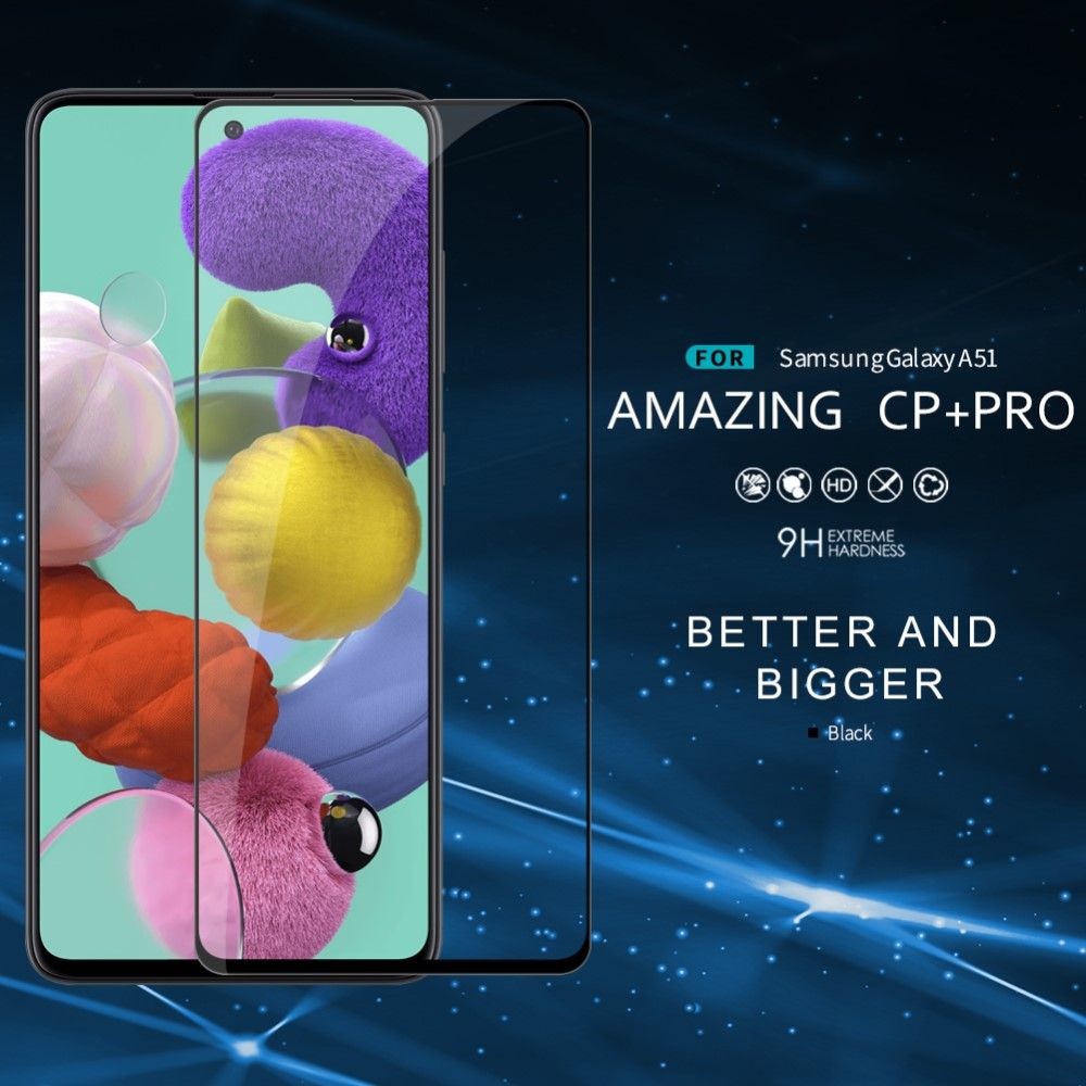 Полноразмерное Изогнутое Закаленное NILLKIN CP+ Прозрачное Стекло для Samsung Galaxy A51