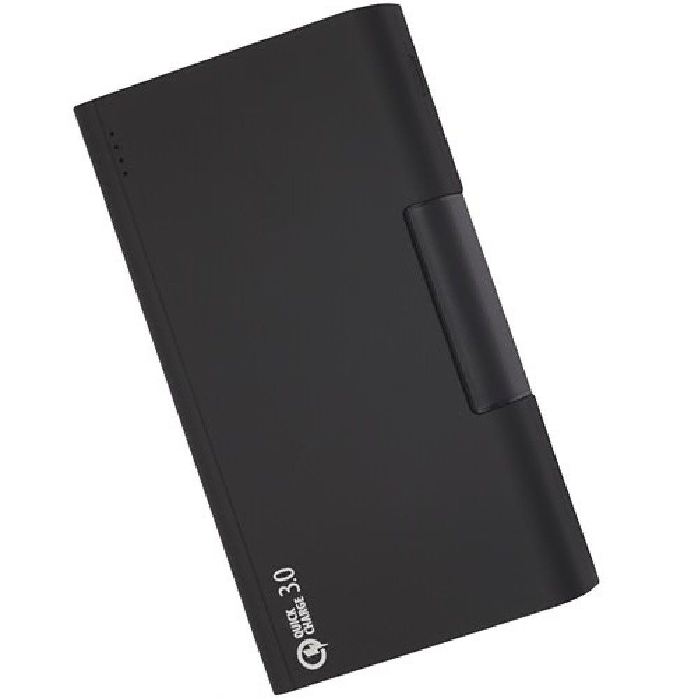 Портативный аккумулятор с быстрой зарядкой QC 3.0 и подставкой для телефона 15600 мАч c 2 USB Qumo