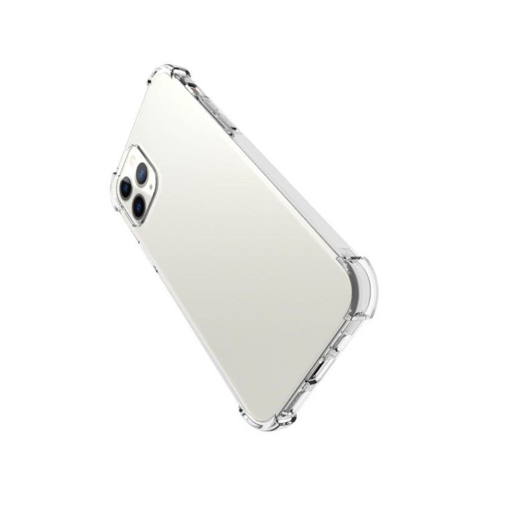Противоударный прозрачный кейс с силиконовым бампером для iPhone 12 / 12 Pro Прозрачный