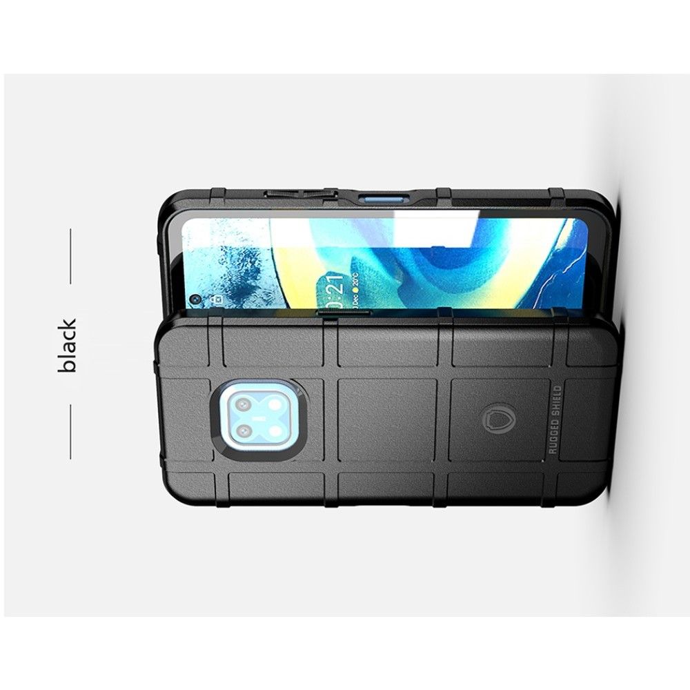Противоударный прозрачный кейс с силиконовым бампером для Nokia XR20 Серый