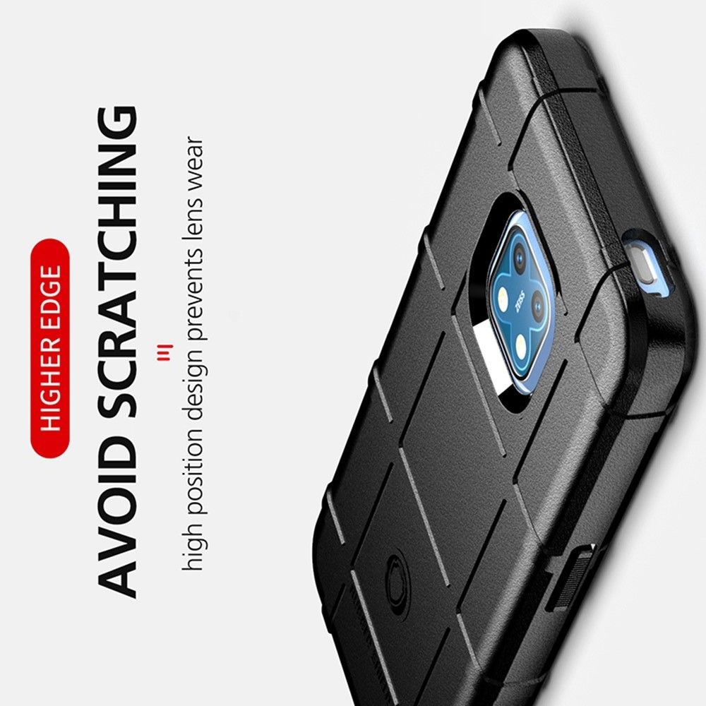 Противоударный прозрачный кейс с силиконовым бампером для Nokia XR20 Черный