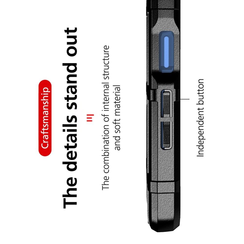 Противоударный прозрачный кейс с силиконовым бампером для Nokia XR20 Синий