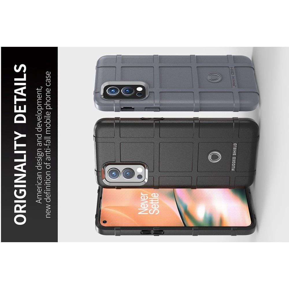 Противоударный прозрачный кейс с силиконовым бампером для OnePlus Nord 2 5G Черный