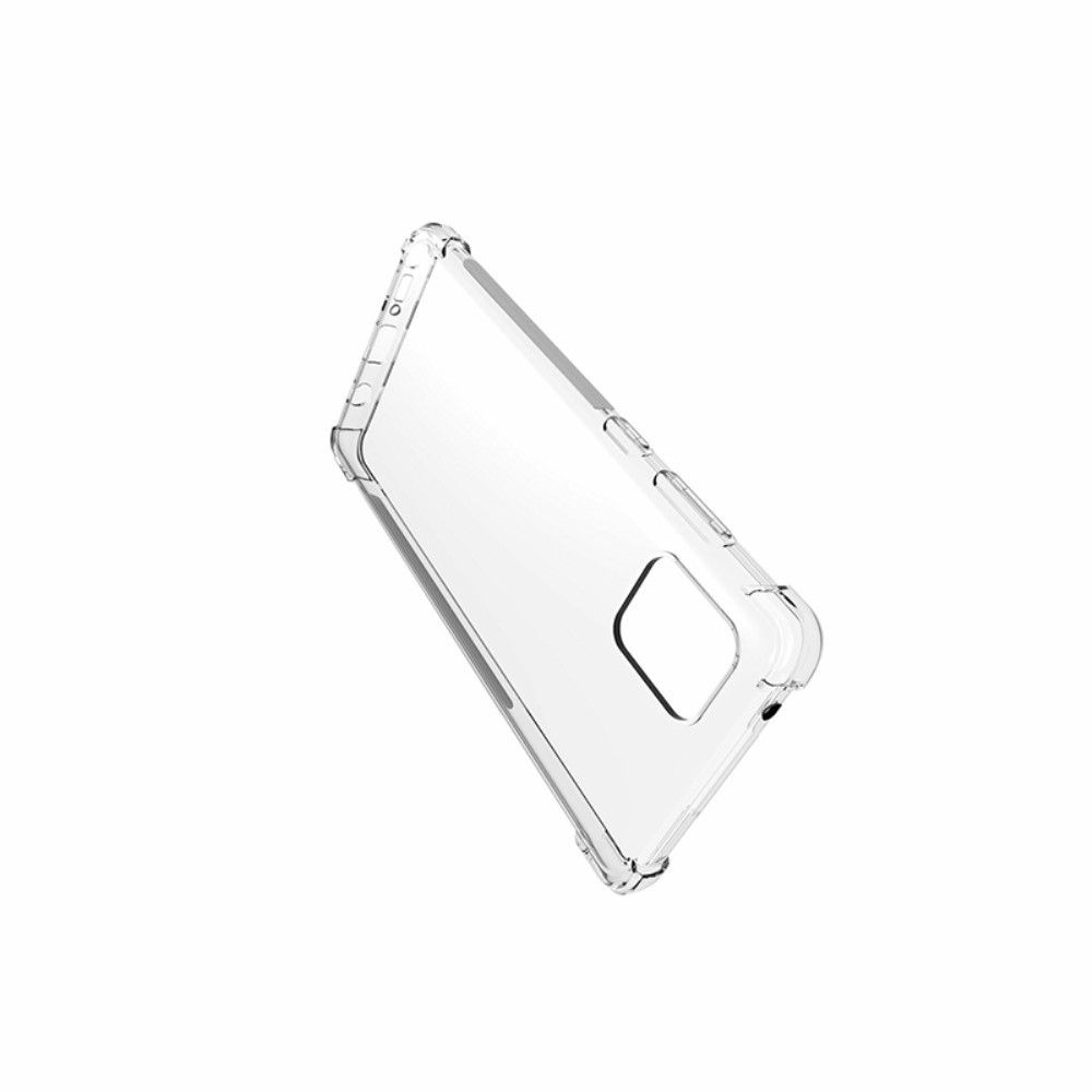 Противоударный прозрачный кейс с силиконовым бампером для Samsung Galaxy S10 Lite Прозрачный