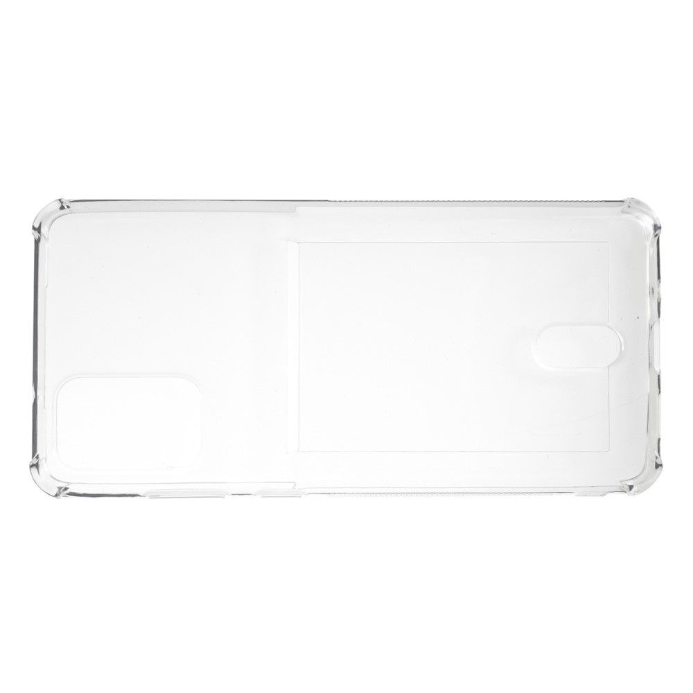 Противоударный прозрачный кейс с силиконовым бампером для Samsung Galaxy S20 Plus Прозрачный
