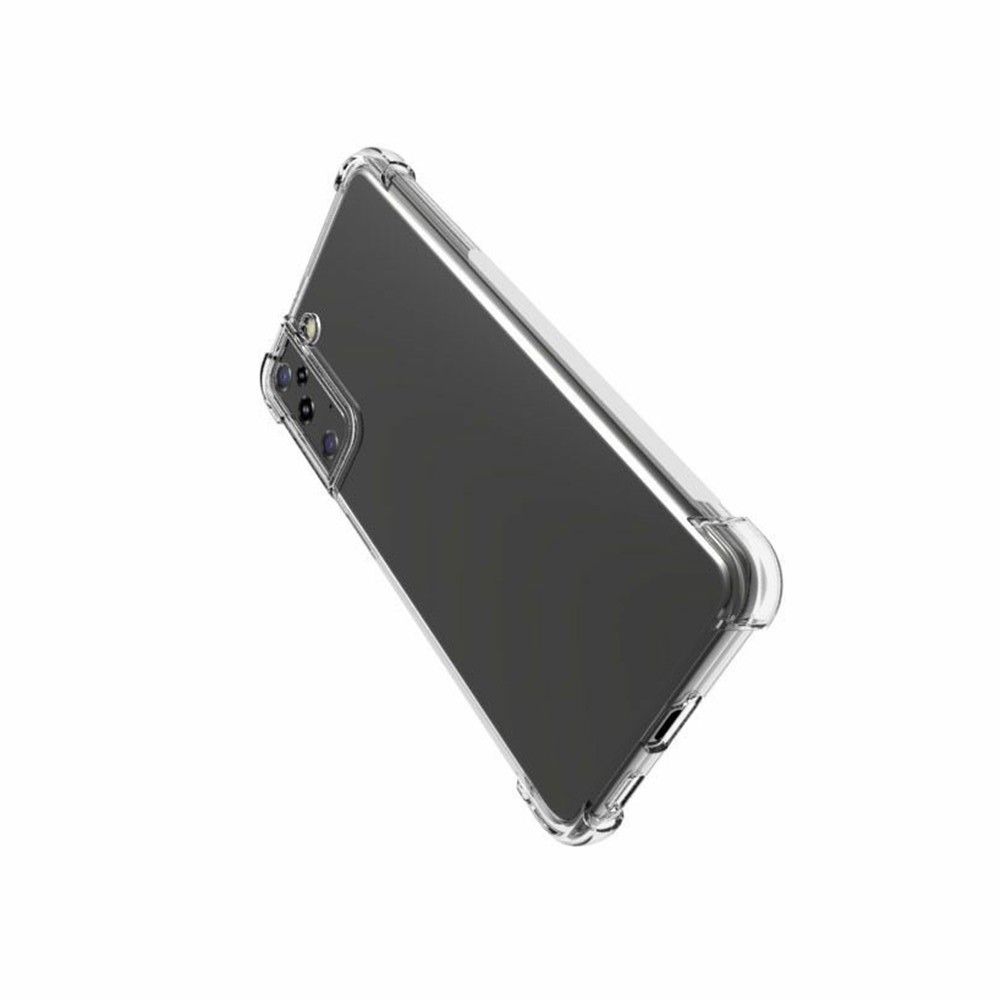 Противоударный прозрачный кейс с силиконовым бампером для Samsung Galaxy S21 Plus / S21+ Прозрачный