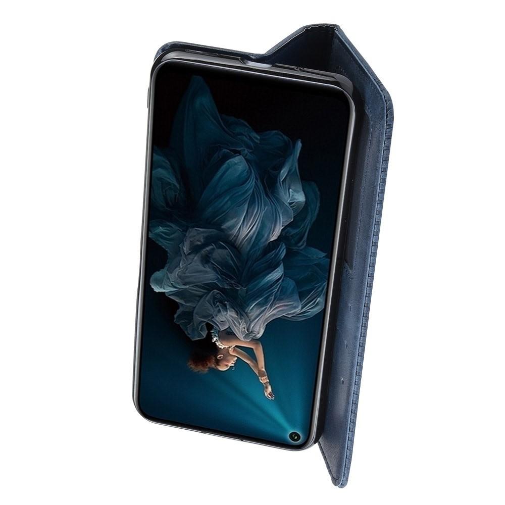 PU Кожаный Чехол Автоматическое Закрывание Подставка и Кошелёк для Huawei Nova 5T Синий