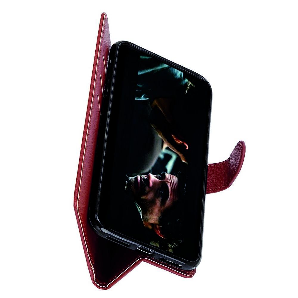 PU Кожаный Чехол Автоматическое Закрывание Подставка и Кошелёк для Samsung Galaxy A70s Коричневый