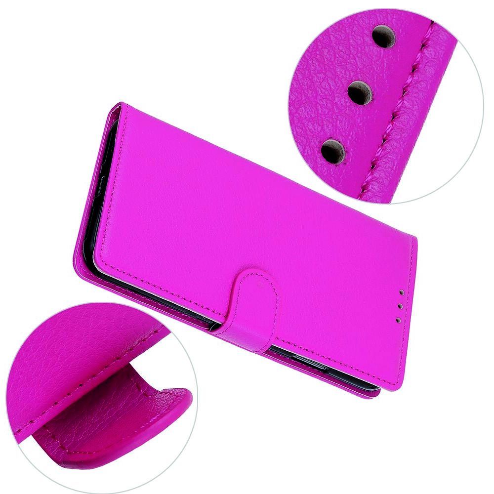 PU Кожаный Чехол Автоматическое Закрывание Подставка и Кошелёк для Samsung Galaxy A70s Розовый