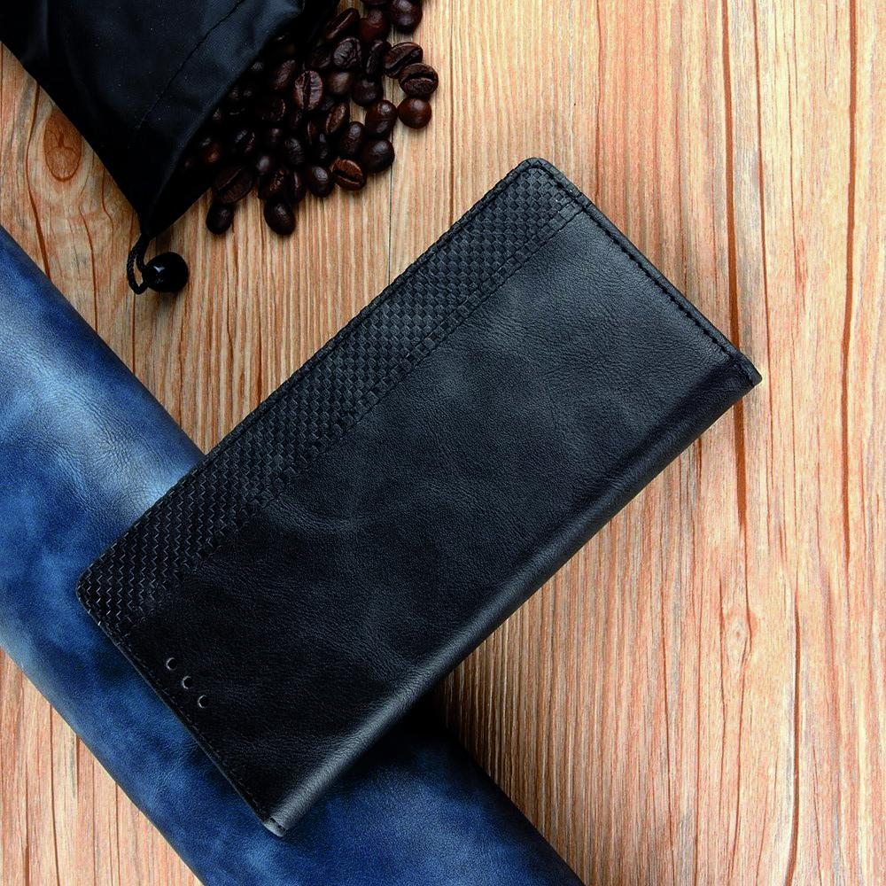 PU Кожаный Чехол Автоматическое Закрывание Подставка и Кошелёк для Samsung Galaxy M30s Черный