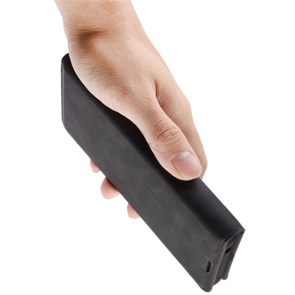 PU Кожаный Чехол Автоматическое Закрывание Подставка и Кошелёк для Xiaomi Redmi 9T Черный