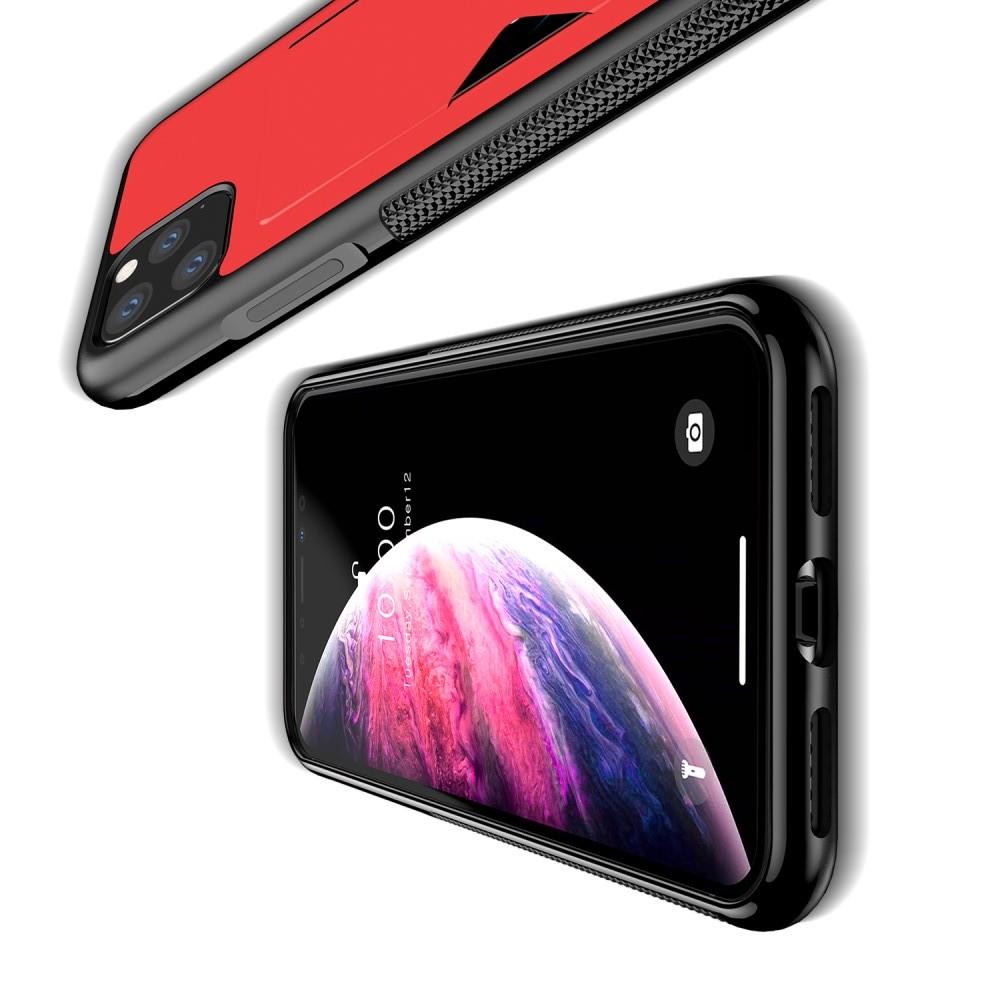 PU Кожаный Чехол для Телефона Dux Ducis Skin Lite для iPhone 11 Pro Противоскользящий Ударопрочный Красный