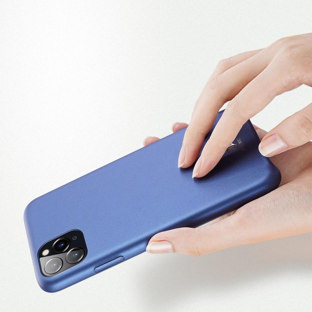 PU Кожаный Чехол для Телефона Dux Ducis Skin Lite для iPhone 11 Pro Противоскользящий Ударопрочный Синий