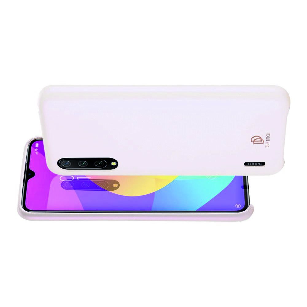 PU Кожаный Чехол для Телефона Dux Ducis Skin Lite для Xiaomi Mi 9 Lite Противоскользящий Ударопрочный Светло Розовый