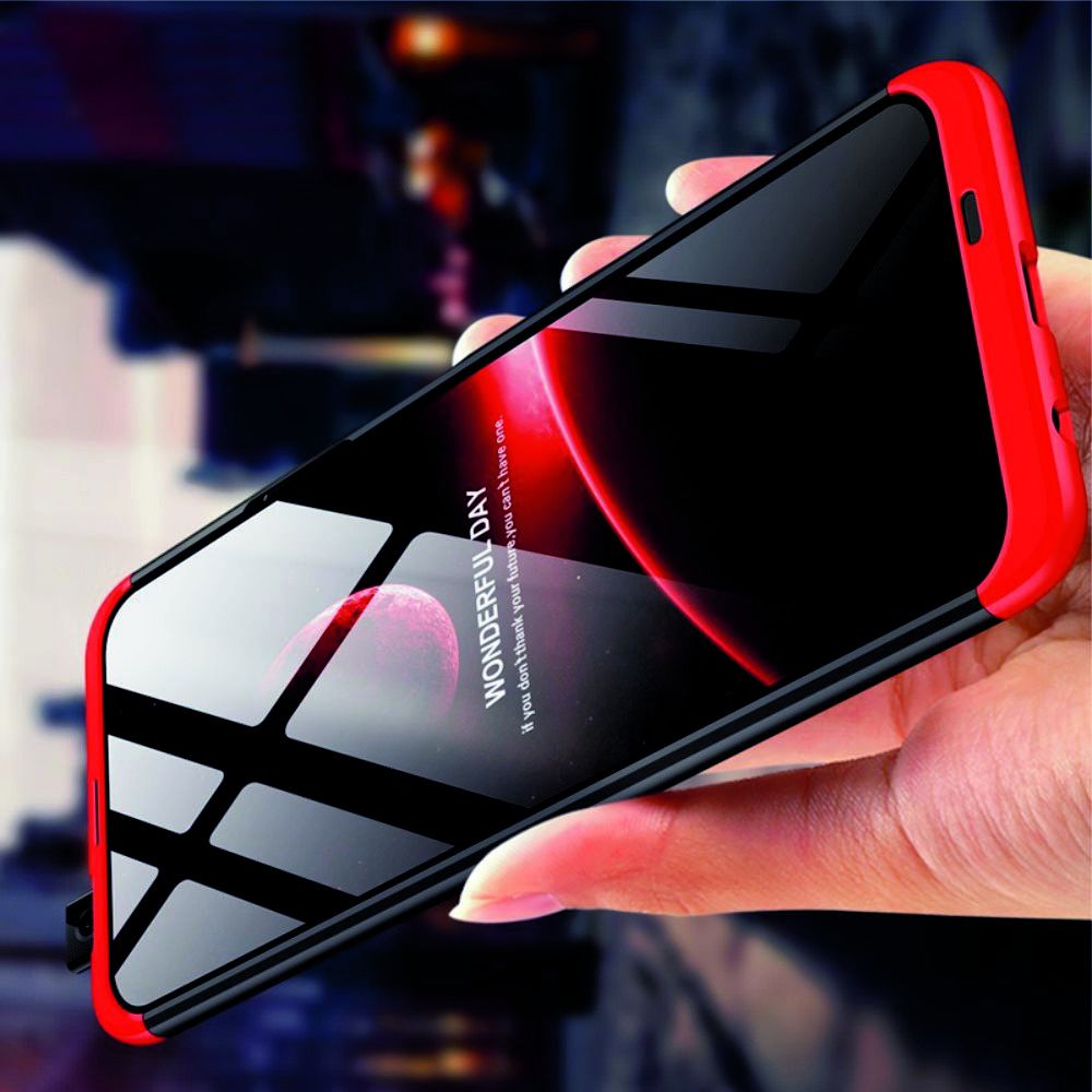 Съемный 360 GKK Матовый Жесткий Пластиковый Чехол для Huawei Honor 9X Красный