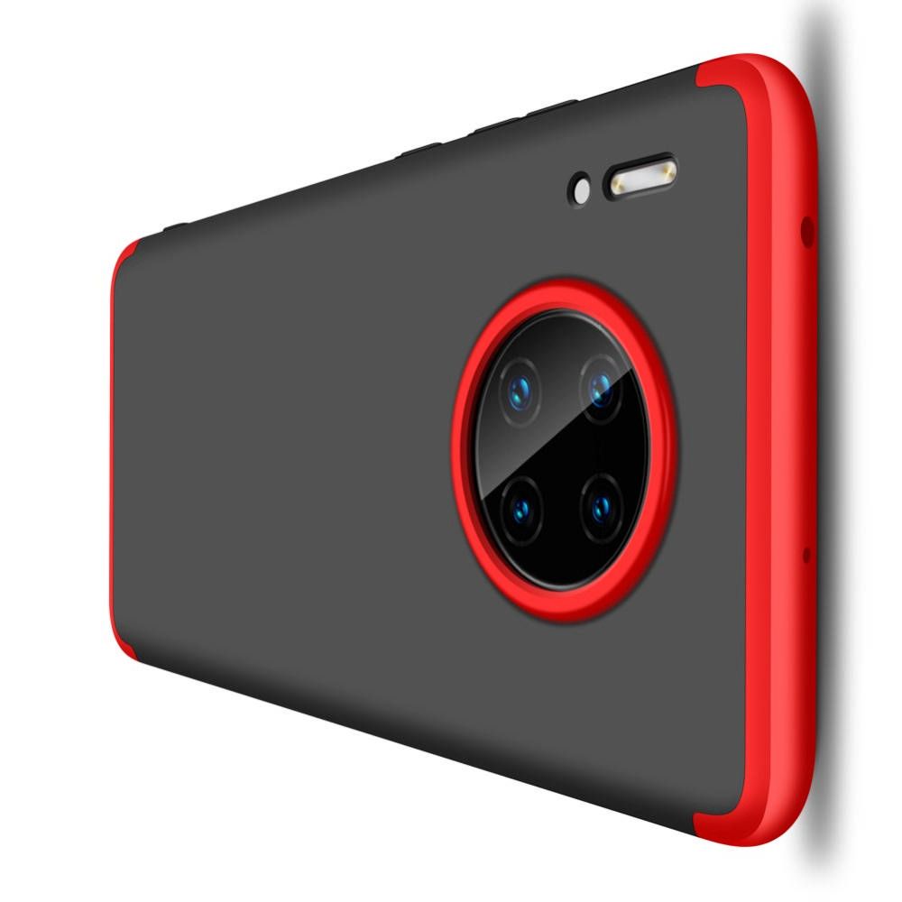 Съемный 360 GKK Матовый Жесткий Пластиковый Чехол для Huawei Mate 30 Красный / Черный