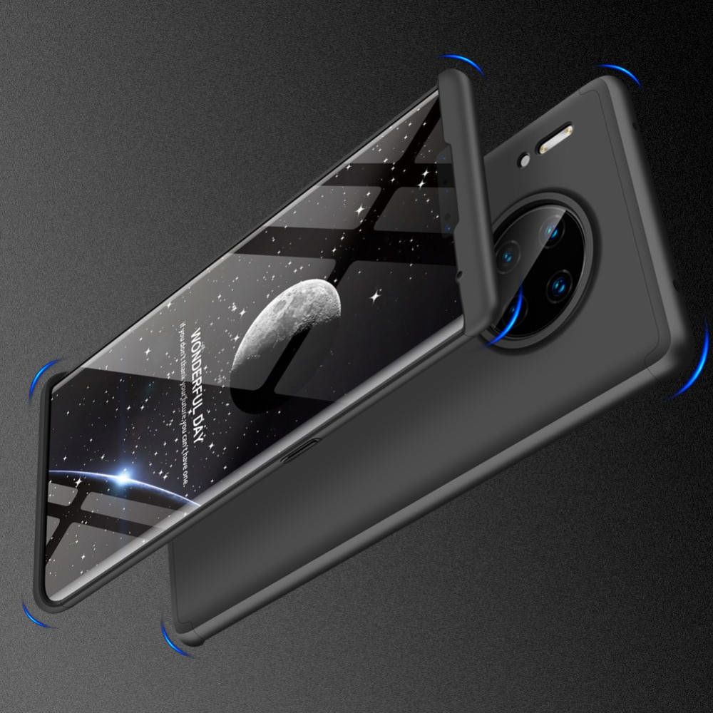 Съемный 360 GKK Матовый Жесткий Пластиковый Чехол для Huawei Mate 30 Pro Черный