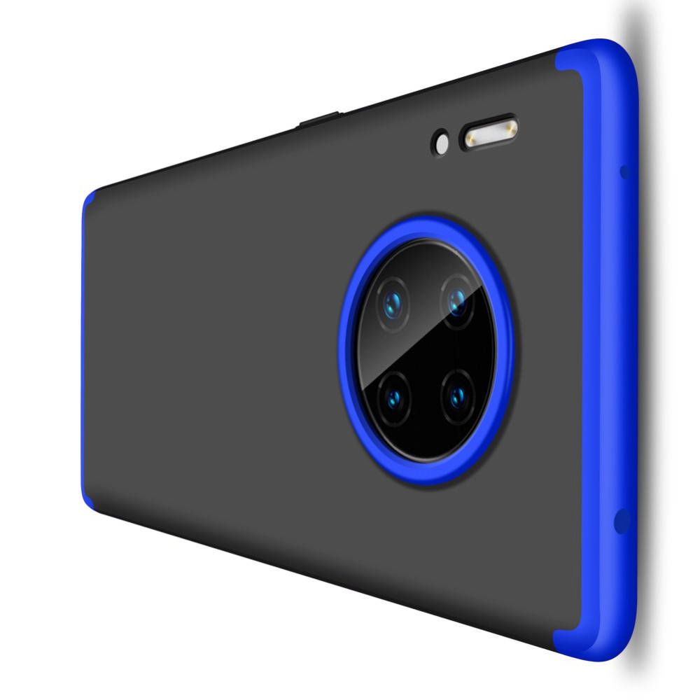 Съемный 360 GKK Матовый Жесткий Пластиковый Чехол для Huawei Mate 30 Pro Синий / Черный