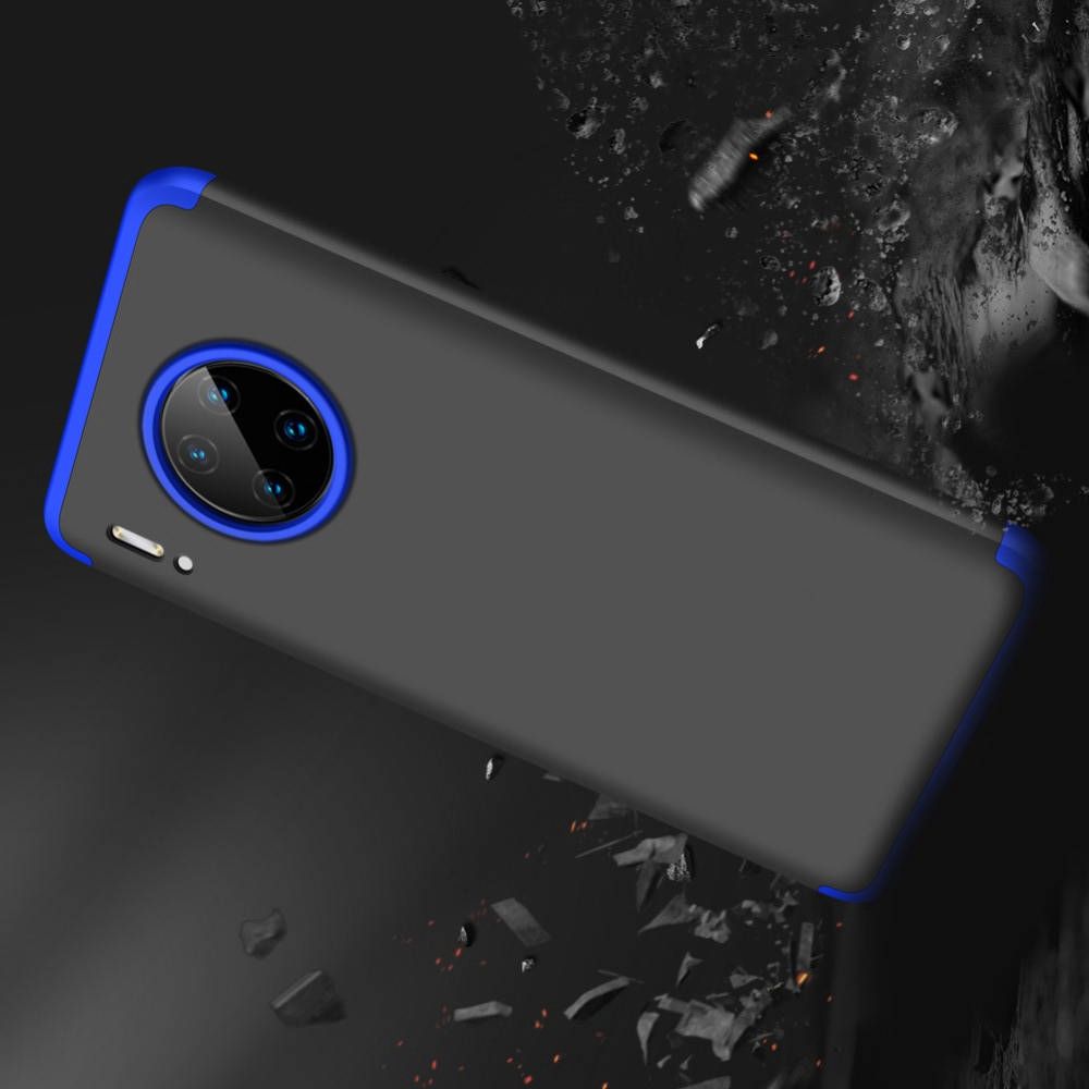 Съемный 360 GKK Матовый Жесткий Пластиковый Чехол для Huawei Mate 30 Синий / Черный