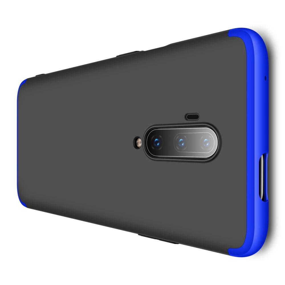 Съемный 360 GKK Матовый Жесткий Пластиковый Чехол для OnePlus 7T Pro Синий / Черный
