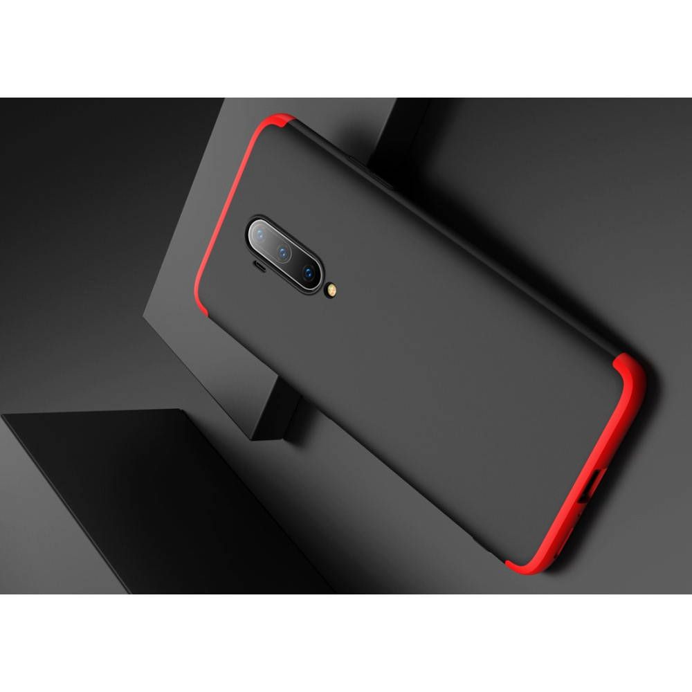 Съемный 360 GKK Матовый Жесткий Пластиковый Чехол для OnePlus 7T Pro Черный