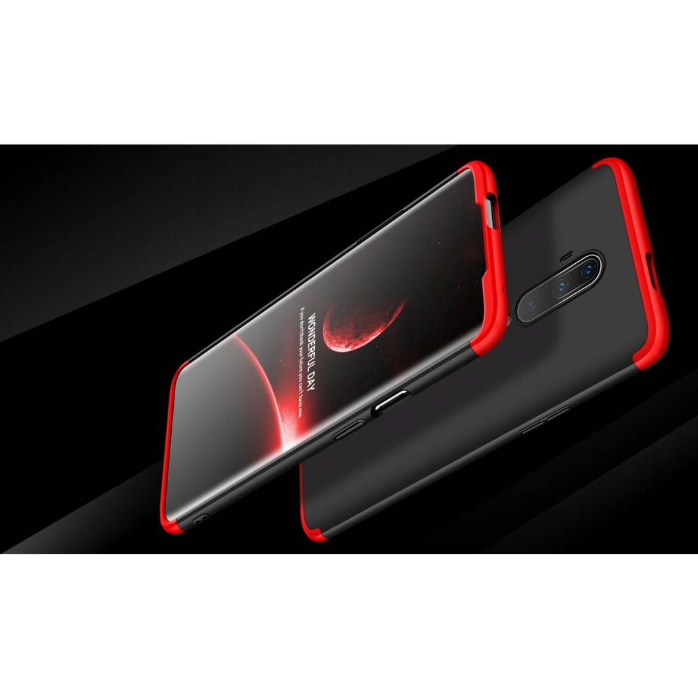 Съемный 360 GKK Матовый Жесткий Пластиковый Чехол для OnePlus 7T Pro Черный