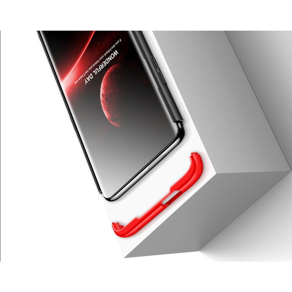 Съемный 360 GKK Матовый Жесткий Пластиковый Чехол для OnePlus 7T Pro Серебряный