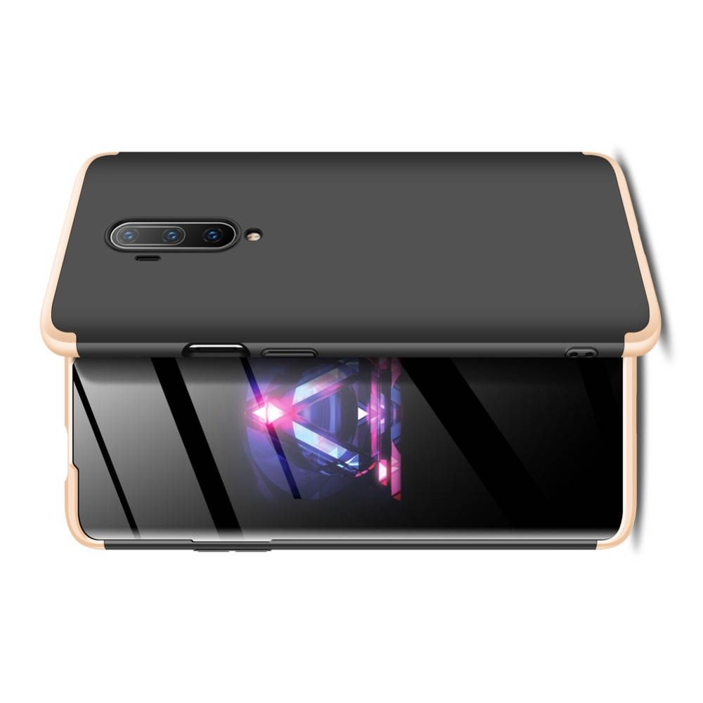Съемный 360 GKK Матовый Жесткий Пластиковый Чехол для OnePlus 7T Pro Золотой