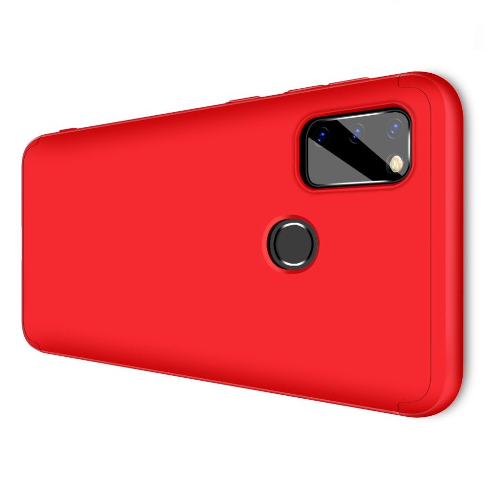 Съемный 360 GKK Матовый Жесткий Пластиковый Чехол для Samsung Galaxy M30s Красный