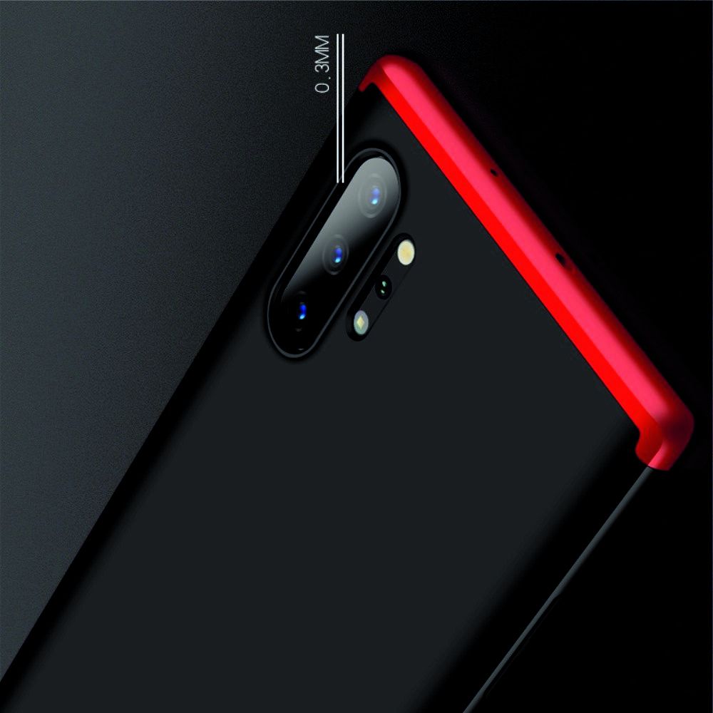 Съемный 360 GKK Матовый Жесткий Пластиковый Чехол для Samsung Galaxy Note 10 Plus Красный