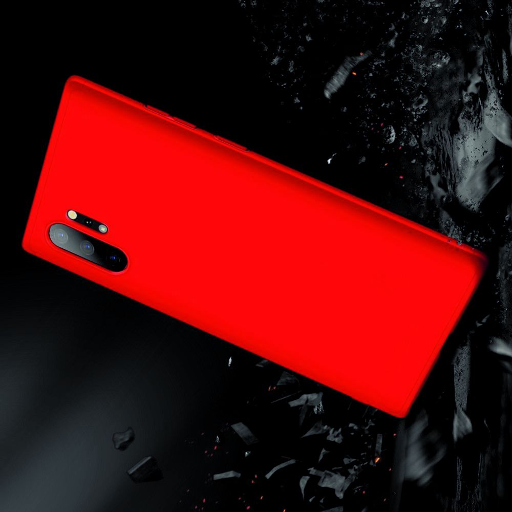 Съемный 360 GKK Матовый Жесткий Пластиковый Чехол для Samsung Galaxy Note 10 Plus Красный