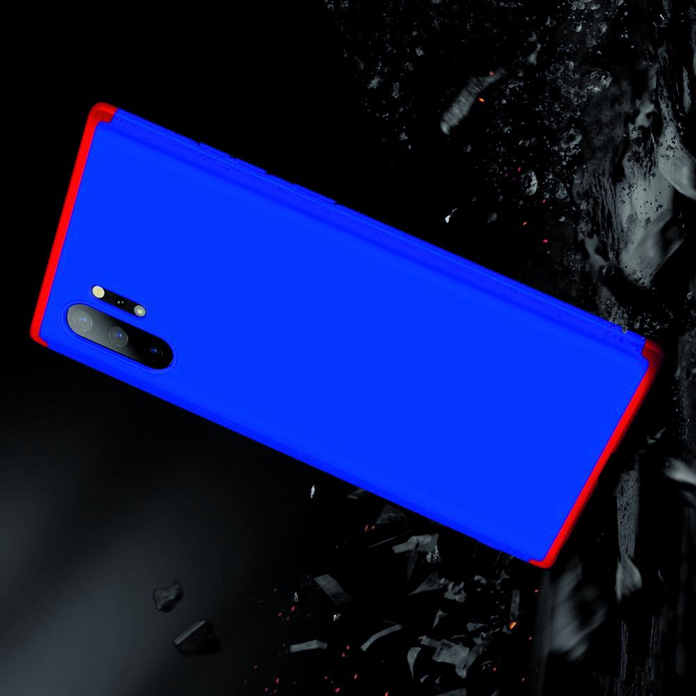 Съемный 360 GKK Матовый Жесткий Пластиковый Чехол для Samsung Galaxy Note 10 Plus Синий