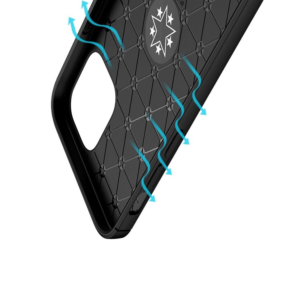 Силиконовый Чехол для Магнитного Держателя с Кольцом для Пальца Подставкой для iPhone 12 mini Синий / Черный