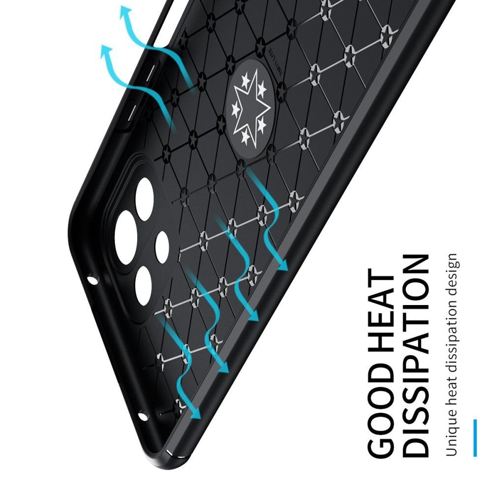 Силиконовый Чехол для Магнитного Держателя с Кольцом для Пальца Подставкой для Xiaomi Mi 11 Lite Синий / Черный