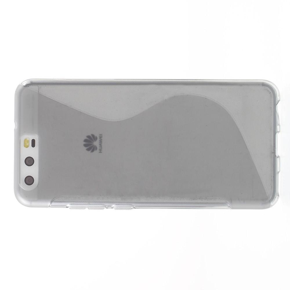 Силиконовый с Рисунком Гель Чехол для Huawei P10 Серый