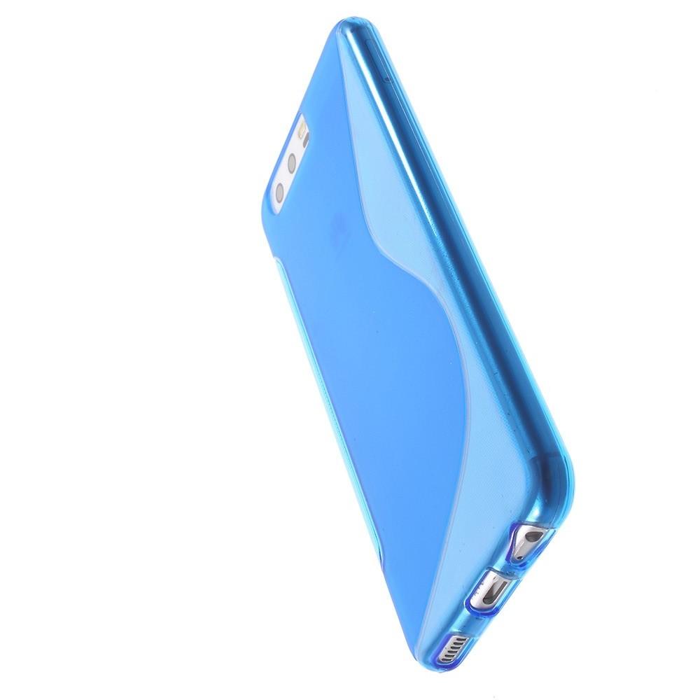 Силиконовый с Рисунком Гель Чехол для Huawei P10 Синий