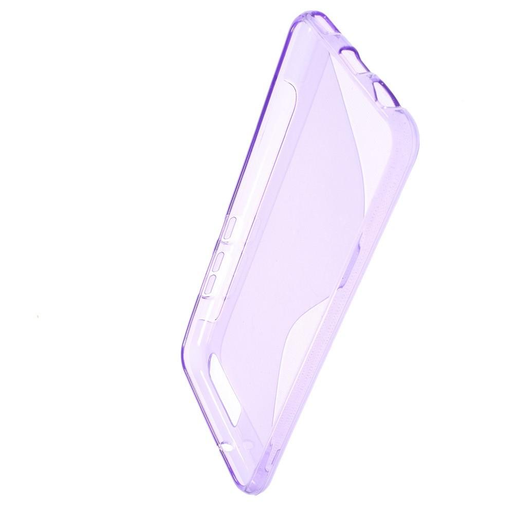 Силиконовый с Рисунком Гель Чехол для Huawei P10 Фиолетовый