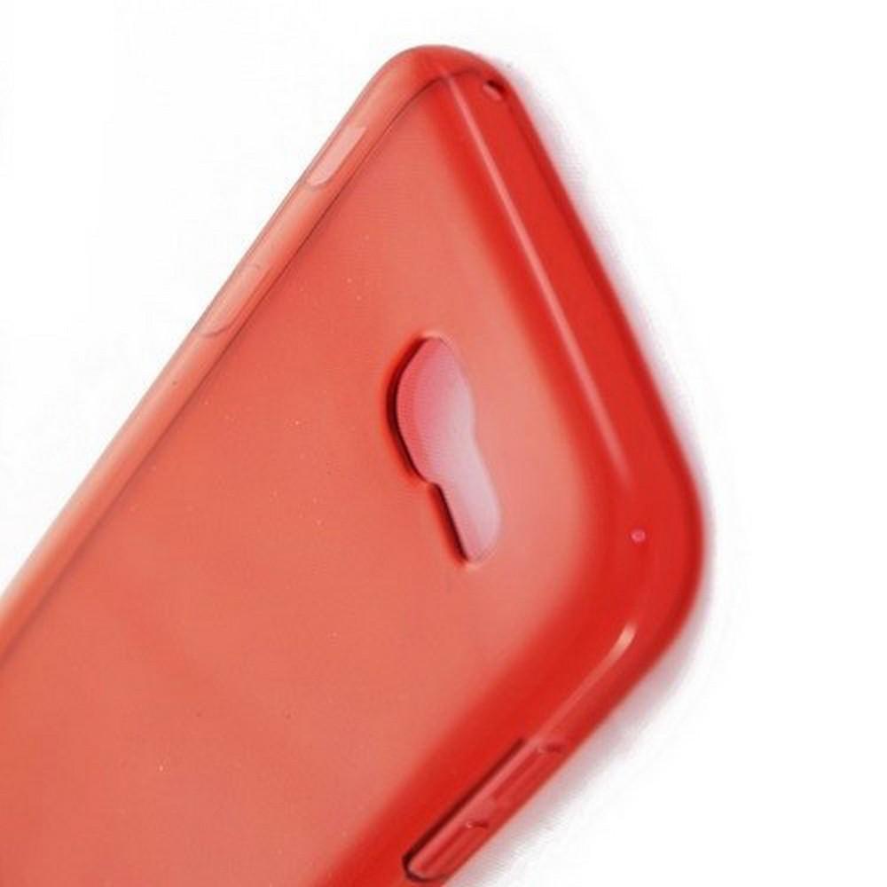 Силиконовый с Рисунком Гель Чехол для Samsung Galaxy A5 2017 SM-A520F Красный