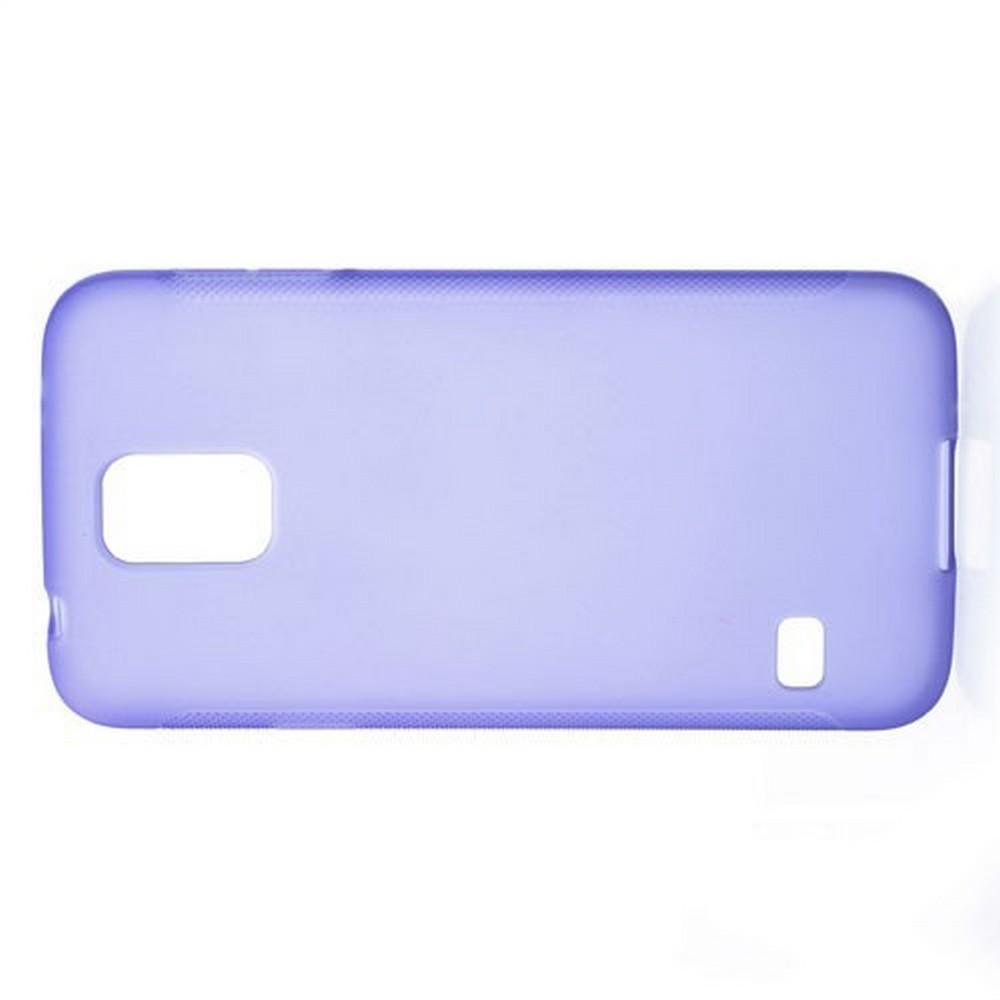Силиконовый с Рисунком Гель Чехол для Samsung Galaxy S5 Фиолетовый