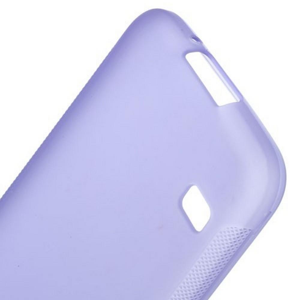 Силиконовый с Рисунком Гель Чехол для Samsung Galaxy S5 Фиолетовый