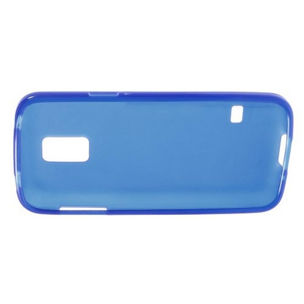 Силиконовый с Рисунком Гель Чехол для Samsung Galaxy S5 Mini Синий