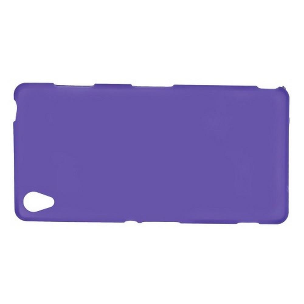 Силиконовый с Рисунком Гель Чехол для Sony Xperia Z3 Фиолетовый