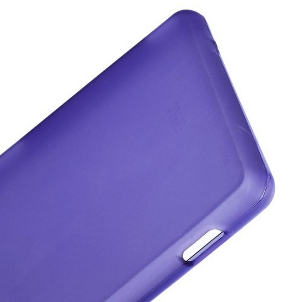 Силиконовый с Рисунком Гель Чехол для Sony Xperia Z3 Фиолетовый