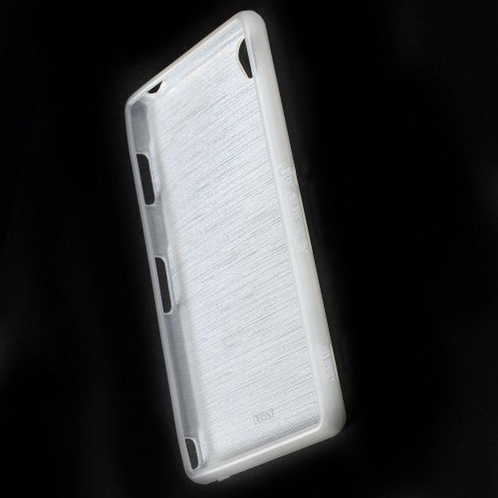 Силиконовый с Рисунком Гель Чехол для Sony Xperia Z3 Белый