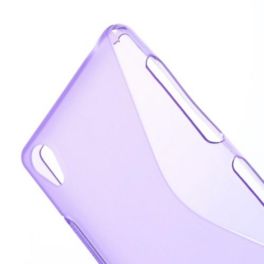 Силиконовый Защитный S-line Бампер для Sony Xperia Z3 Фиолетовый
