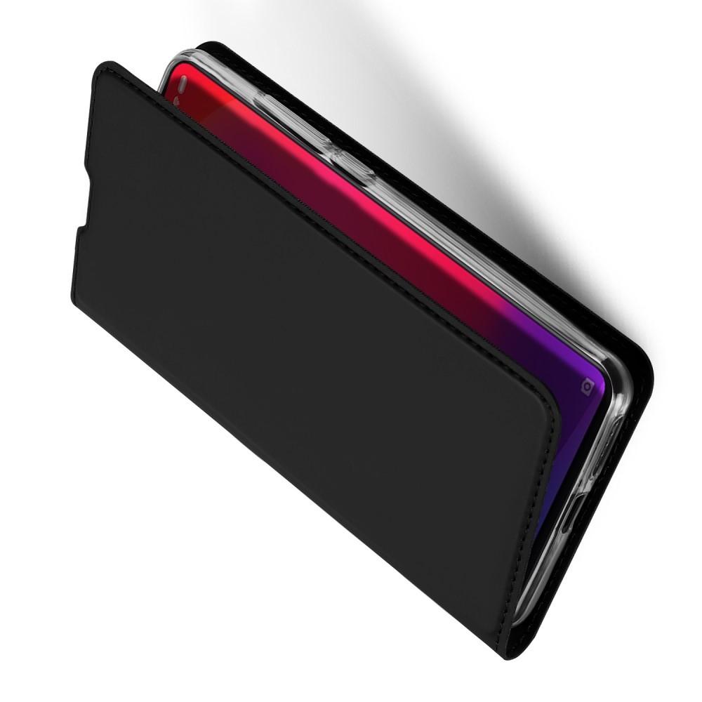Тонкий Флип Чехол Книжка Dux Ducis с Скрытым Магнитом и Отделением для Карты для Xiaomi Mi 9T Черный